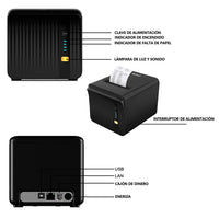 LENVII R382 3Inch/80MM Wired Thermal Receipt Printer for Kiosk Self-Service Ordering