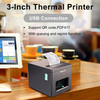 LV-R383 80mm Thermal Receipt Printer - POS Printer Multi-Interface
