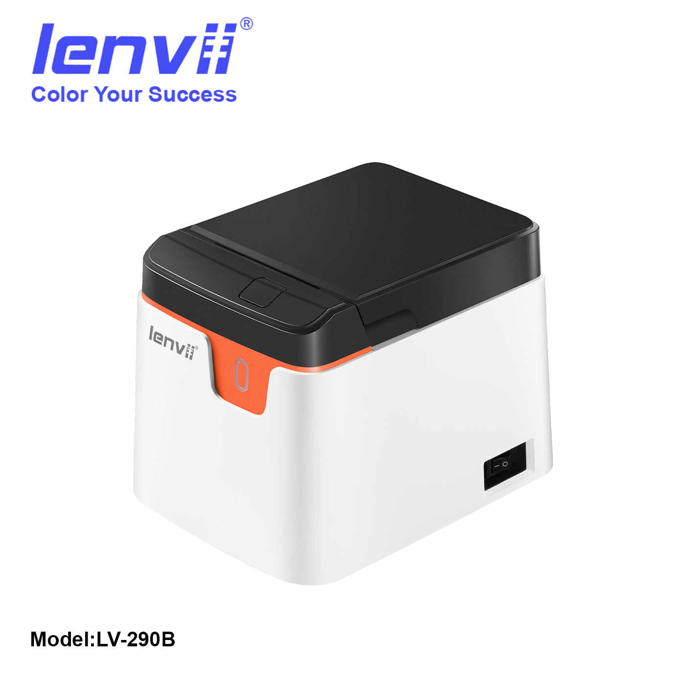 LENVII LV-290B Desktop Thermal Label Printer | No Ink, High-Speed for Shipping, Barcode & Retail Labels