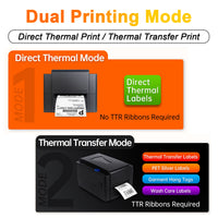 TT420 4-Inch Thermal Transfer Printer - Industrial Barcode Label Printer