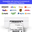 LV-1300 80mm Thermal Label Printer - USB + Bluetooth Shipping Label Printer