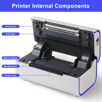 LV-1300 80mm Thermal Label Printer - USB + Bluetooth Shipping Label Printer
