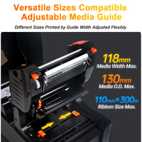 TT420 4-Inch Thermal Transfer Printer - Industrial Barcode Label Printer
