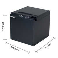 LENVII LV-275 Thermal Receipt Printer | No Ink, Fast Printing for Retail & Restaurant POS