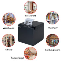 LENVII LV-275 Thermal Receipt Printer | No Ink, Fast Printing for Retail & Restaurant POS