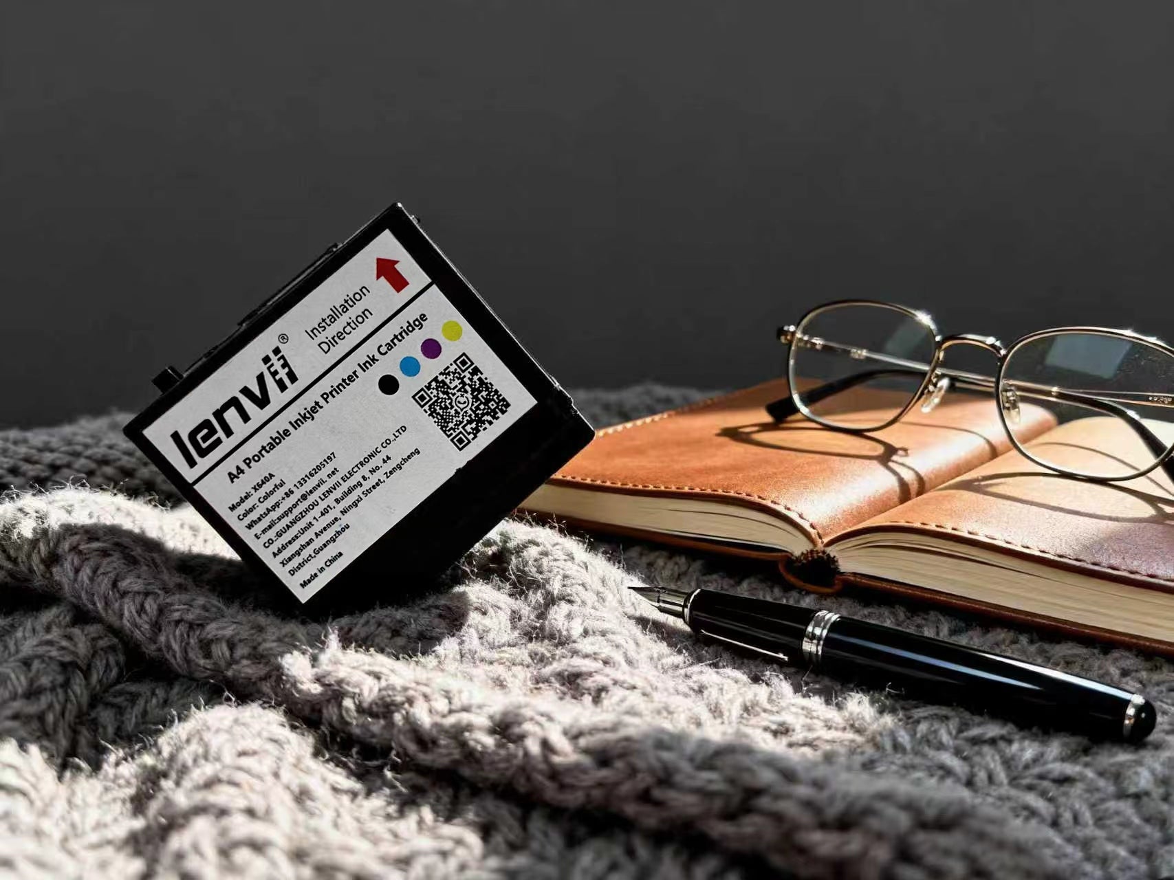 LENVII X640A Dye Ink | CMYK & Black for LENVII A4 Printer