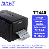 TT440 4-Inch Thermal Transfer Printer - 300 DPI High-Resolution Barcode Printer