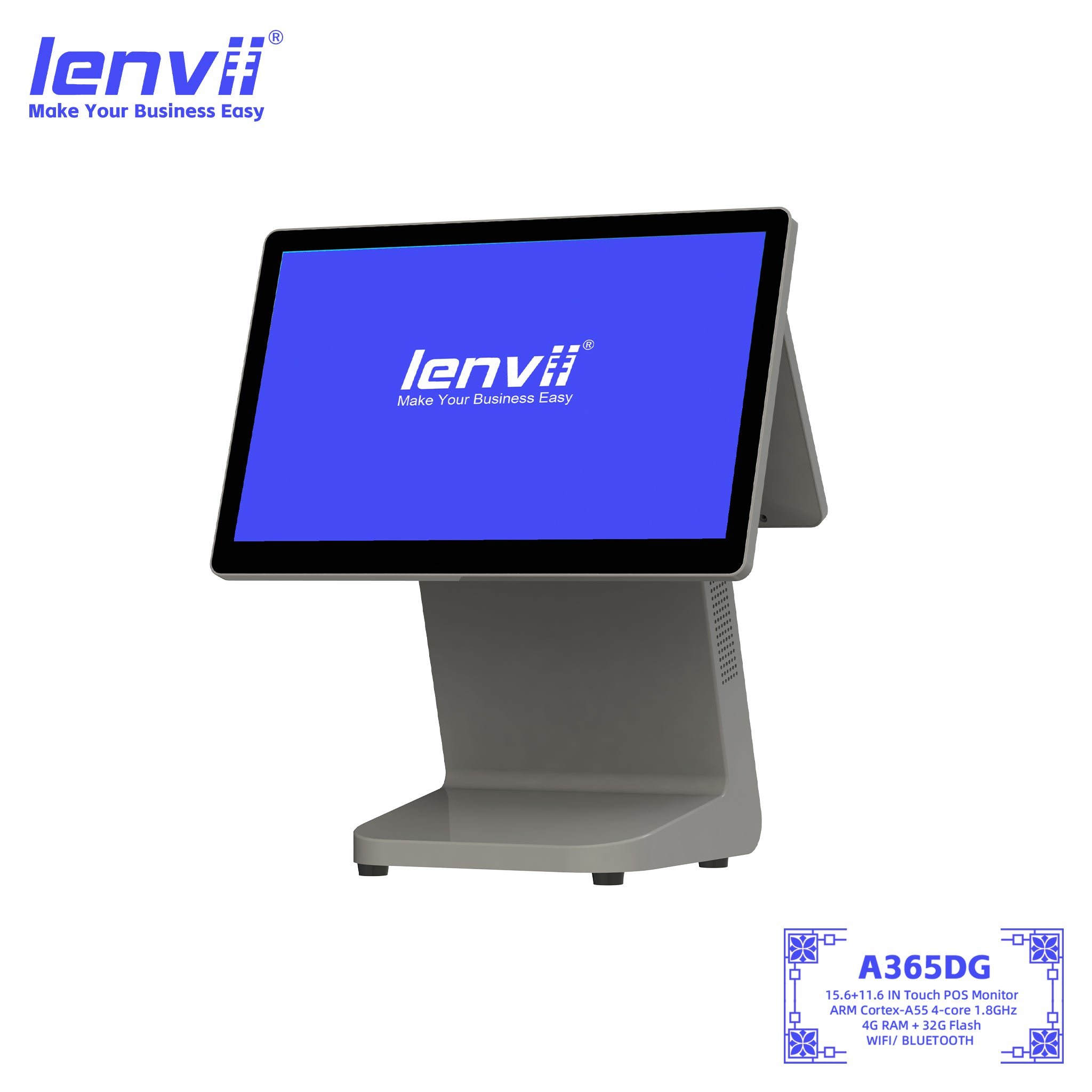 LENVII A365DG Android 12 POS Terminal 15.6" 4GB+32GB