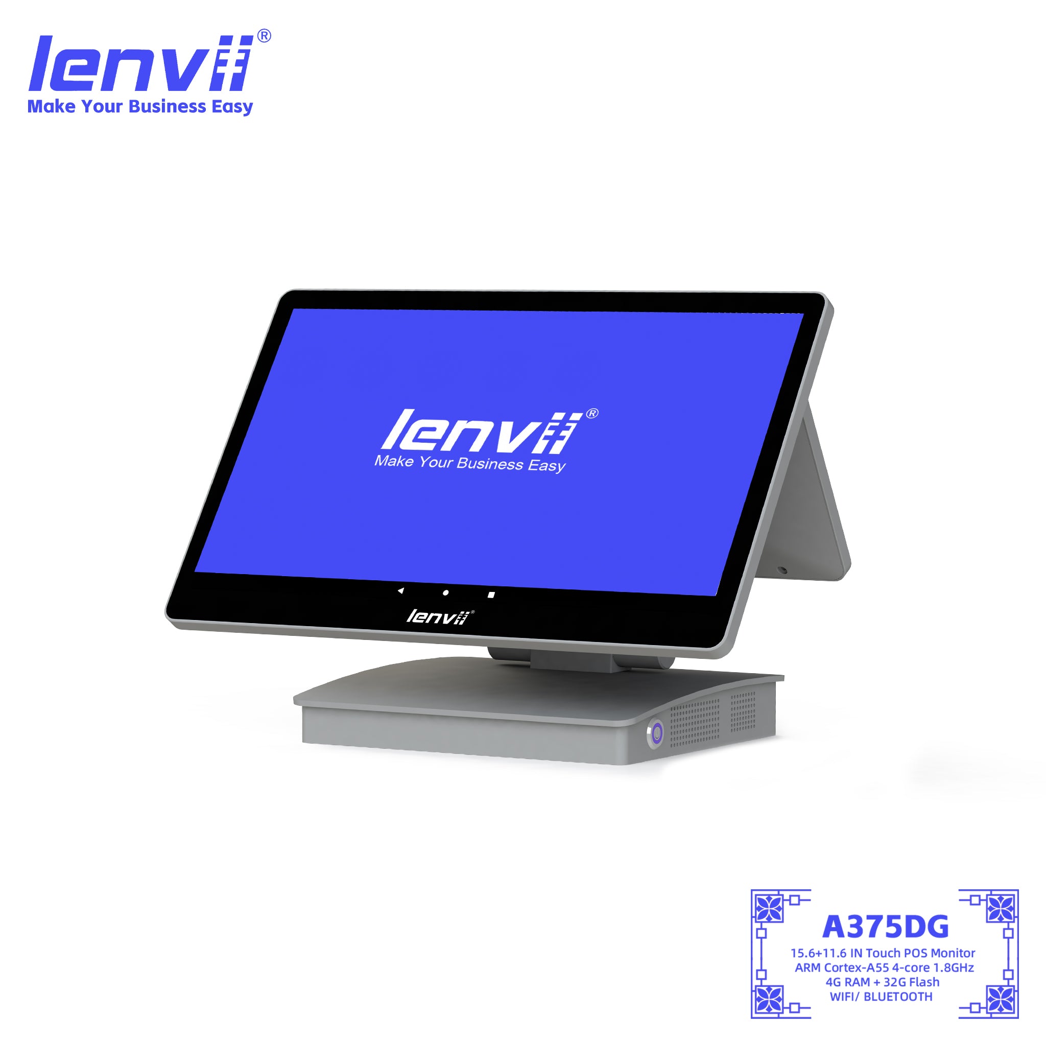 LENVII A375DG Android 12 POS Terminal 15.6" 4GB+32GB