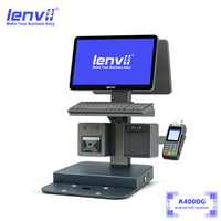 LENVII A400DG Android 11 Dual-Screen POS Terminal | 15.6" + 15.6"