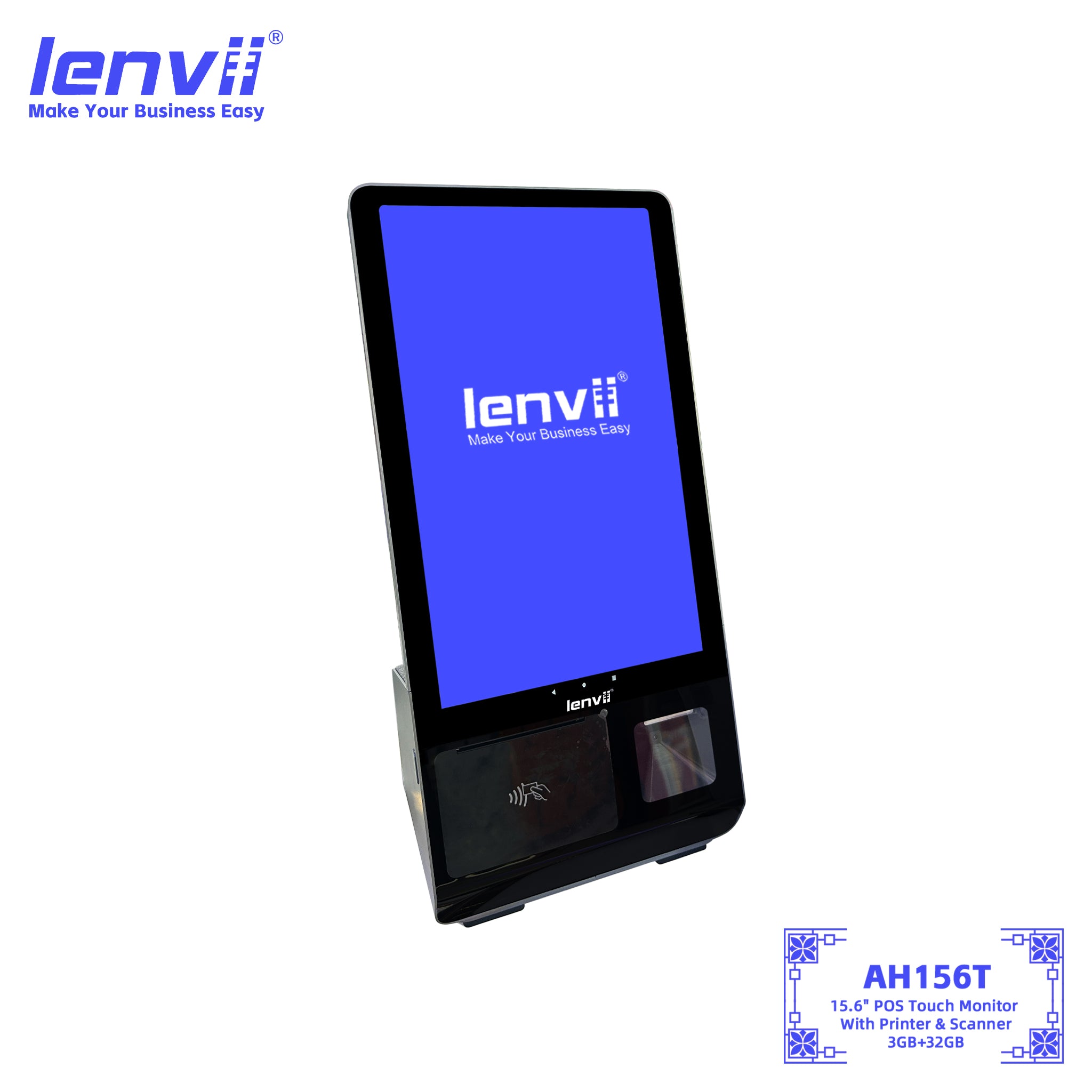 LENVII AH156T 15.6" Android POS Touch Monitor 3GB+32GB