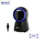 LENVII D8800 Desktop Barcode Scanner | USB 1D 2D QR