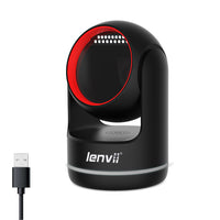 LENVII D9800 Desktop Barcode Scanner | Elite Wired 1D & 2D Scanner for Enterprise