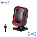 LENVII E633 Desktop Barcode Scanner | USB 1D/2D QR Reader