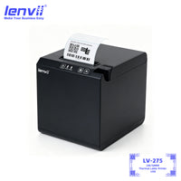 LENVII LV-275 Thermal Receipt Printer | No Ink, Fast Printing for Retail & Restaurant POS