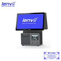 LENVII M315DG Dual 15.6" Windows POS Terminal | Double Screen