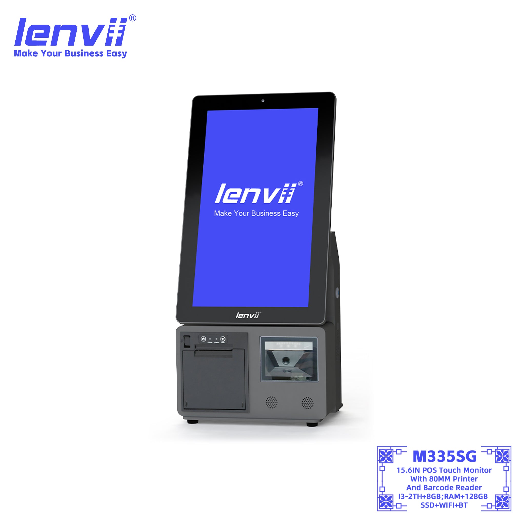 LENVII M335SG 15.6" Single Screen Windows POS Terminal