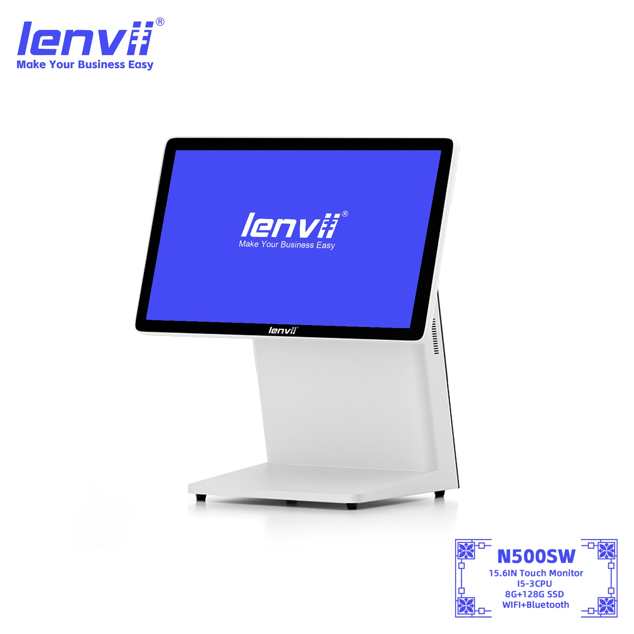 LENVII N500SW Swivel Screen Windows POS Terminal