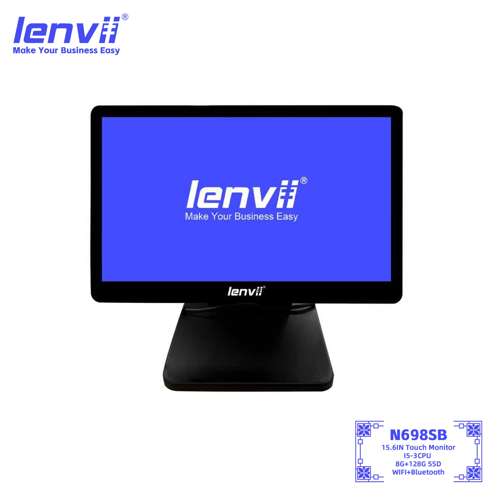 LENVII N698SB Bluetooth Single Screen Windows POS Terminal