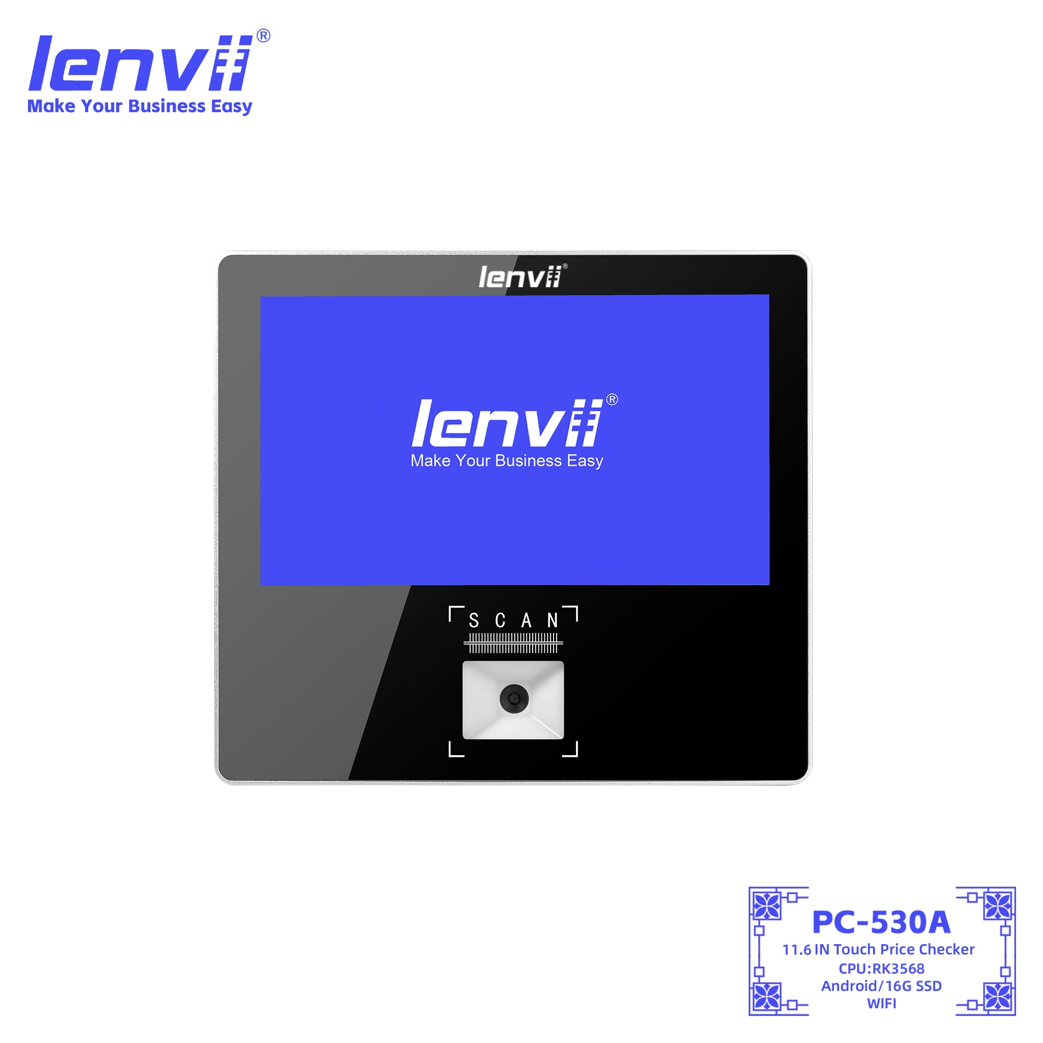 LENVII PC-530A Android 11 Touch Price Checker 10.1"