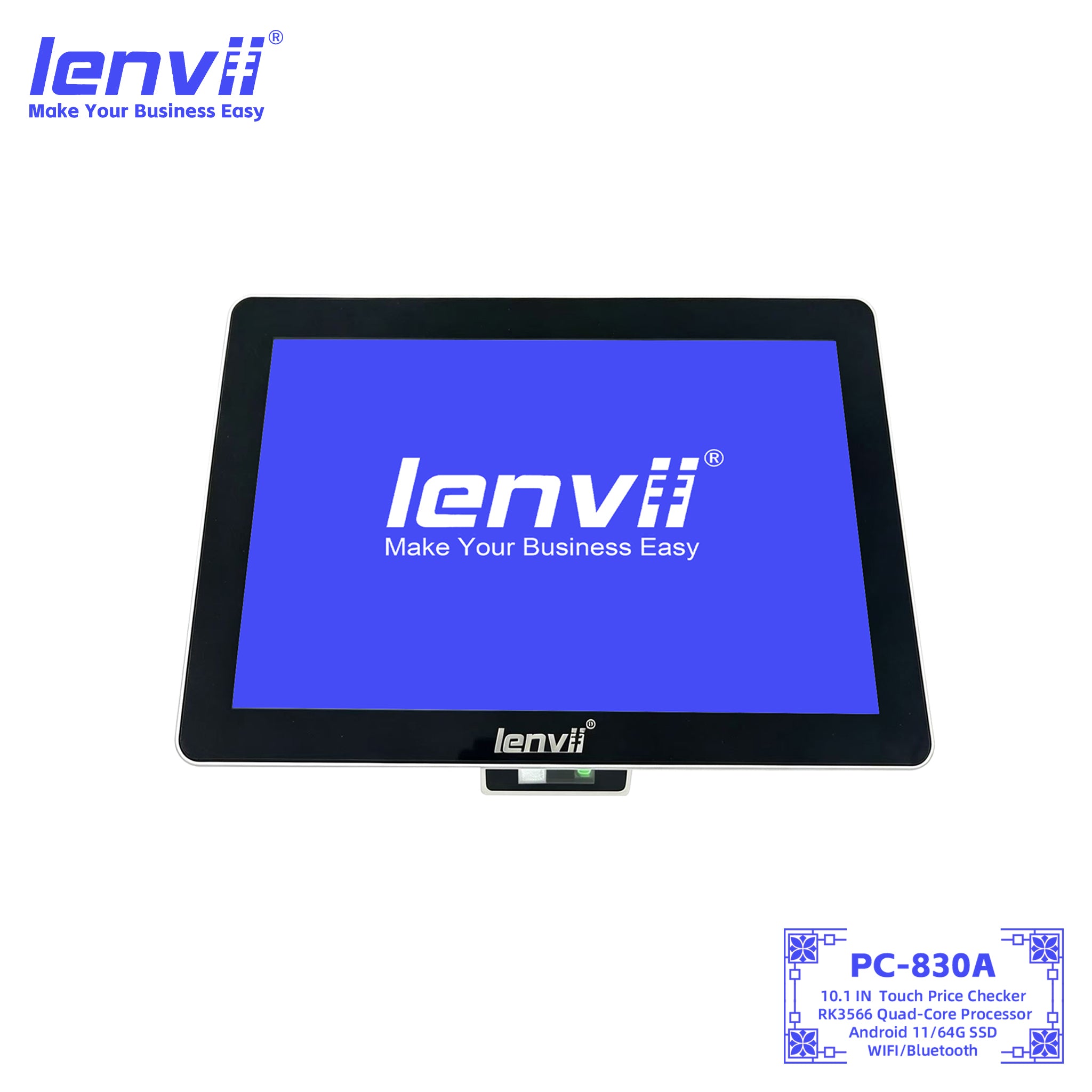 LENVII PC-830A Android 11 Price Checker | 10.1" Touch Screen | 4GB+64GB