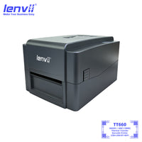 LENVII TT660 label printer USB interface and connectivity ports