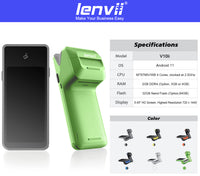 LENVII V10ii Android 14 Handheld POS Terminal | 3GB+32GB