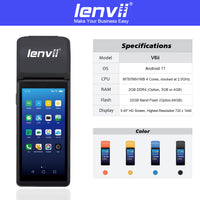 LENVII V6ii Android 14 Handheld POS Terminal | 3GB+32GB