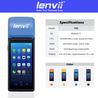 LENVII V6ii Android 14 Handheld POS Terminal | 3GB+32GB